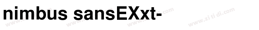 nimbus sansEXxt字体转换